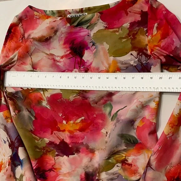 Chiara Boni La Petite Robe Floral Bell-Sleeve Dress (IT 52 / US ~16 / XL)